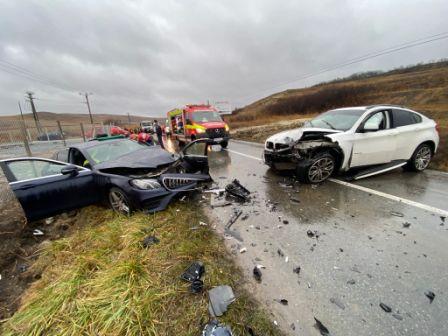 Accident rutier cu 2 autoturisme implicate între Apahida și Cojocna