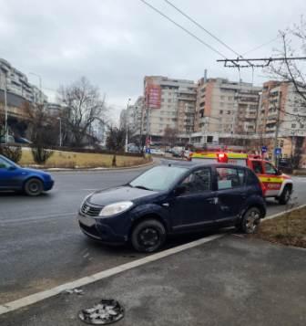 Accident pe Calea Manăștur, pompierii intervin