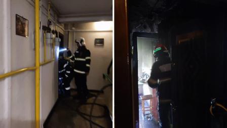 Stingerea unui incendiu, care a avut loc într-un apartament dezafectat din localitatea Gilău