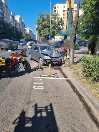 Accident rutier în localitatea Florești, unde s-ar fi produs o coliziune între un autocamion și un autoturism