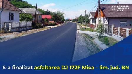 Sa finalizat lucrările de asfaltare pe raza comunei Mica
