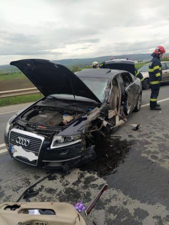 Accident rutier produs pe Varianta de Ocolire Cluj Nord-Est