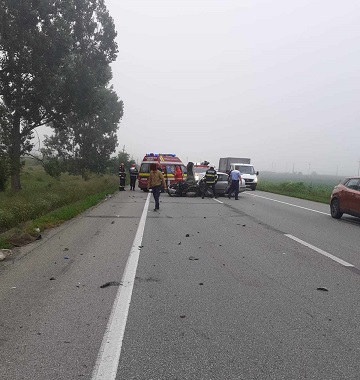 Accident rutier produs pe centură, în apropiere de municipiul Gherla