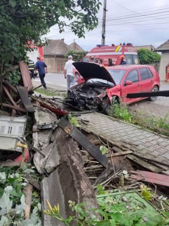 Accident rutier petrecut în localitatea Mihai Viteazu