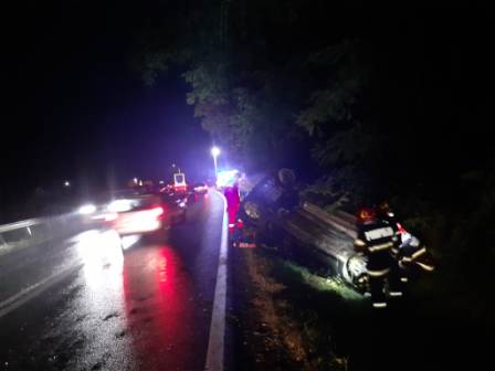 Accident rutier petrecut la ieșire din localitatea Negreni, spre Cluj-Napoca