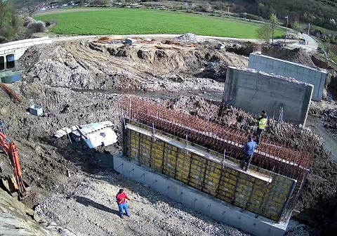 Construcția noului pod din localitatea Pâglișa